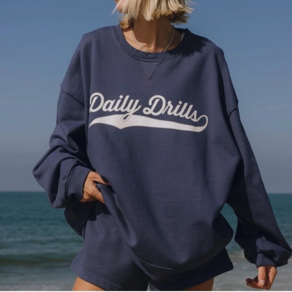 Brand New! Daily Drills Navy Crewneck